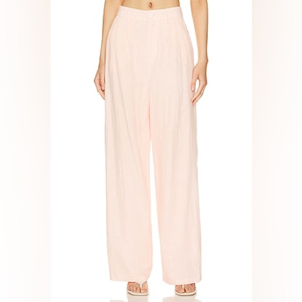 NWOT Lovers + Friends Soft Pink Wide-Leg Pants